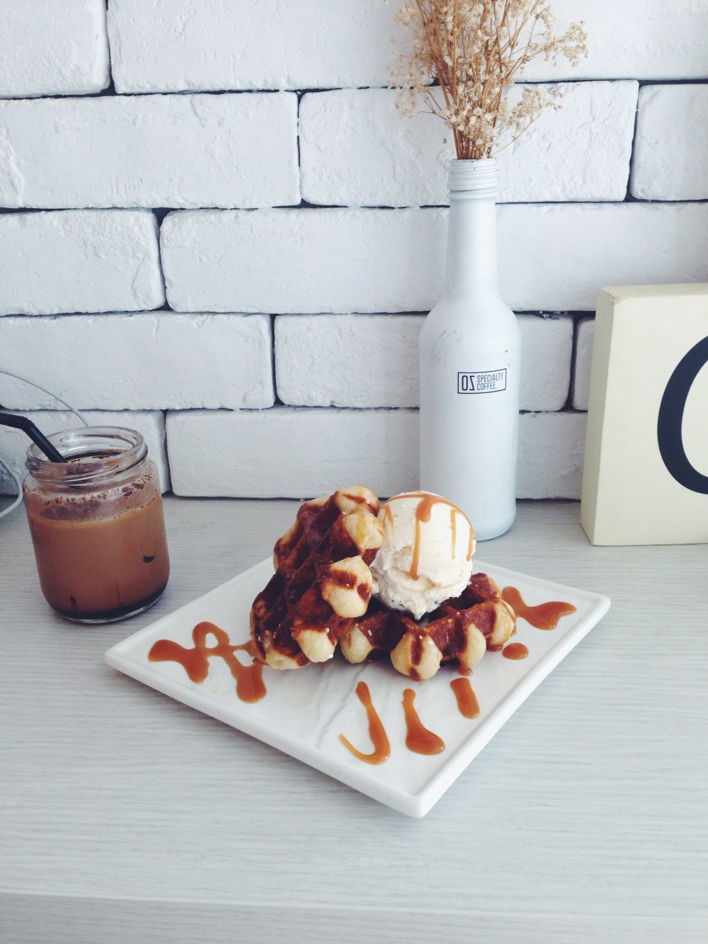 Salted caramel belgian Liege waffles– $7.50